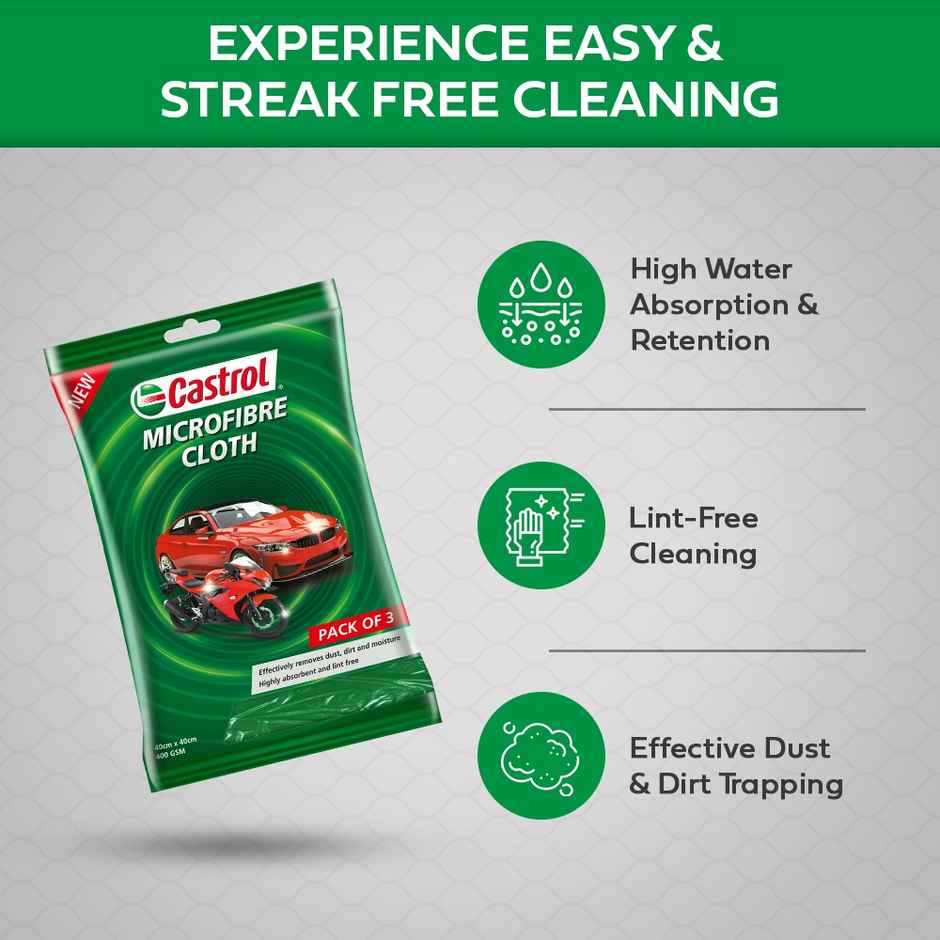 Castrol Microfiber Cloth Pack of 1