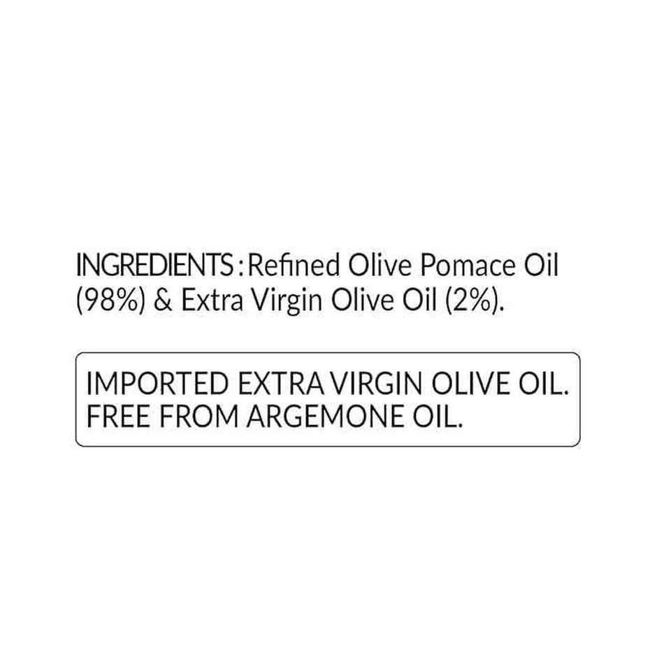 Del Monte Pomace Olive Oil | Suitable For Indian Cooking | Zero Cholesterol & Trans-Fat