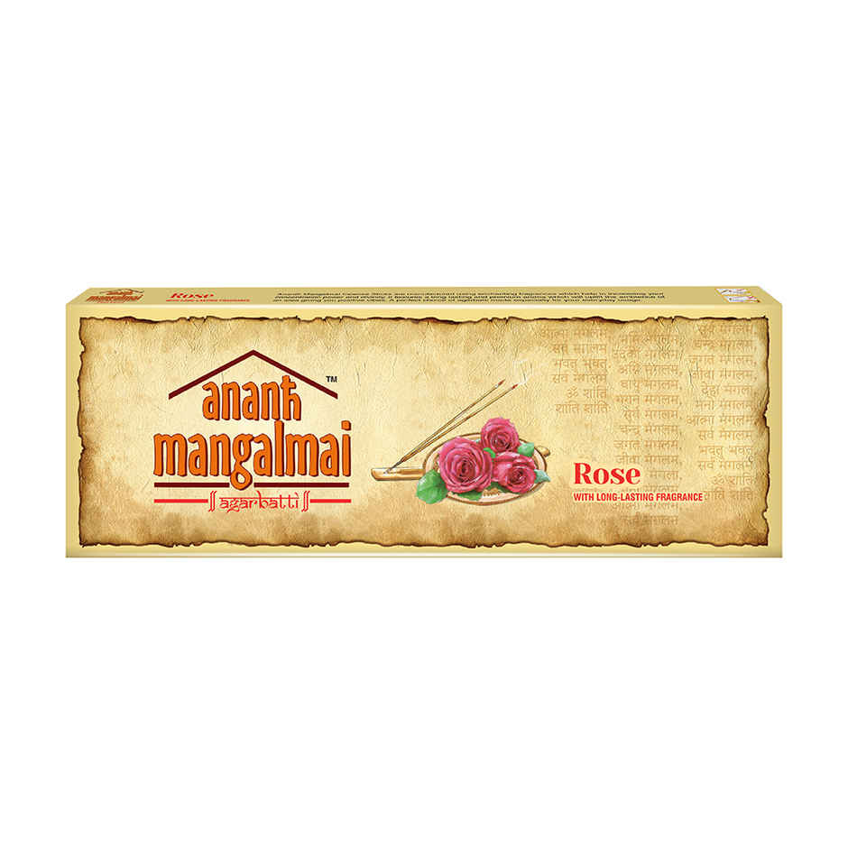 Ananth Mangalmai Rose Agarbatti Incense Stick for Pooja, Worship, Prayer & Fragrance