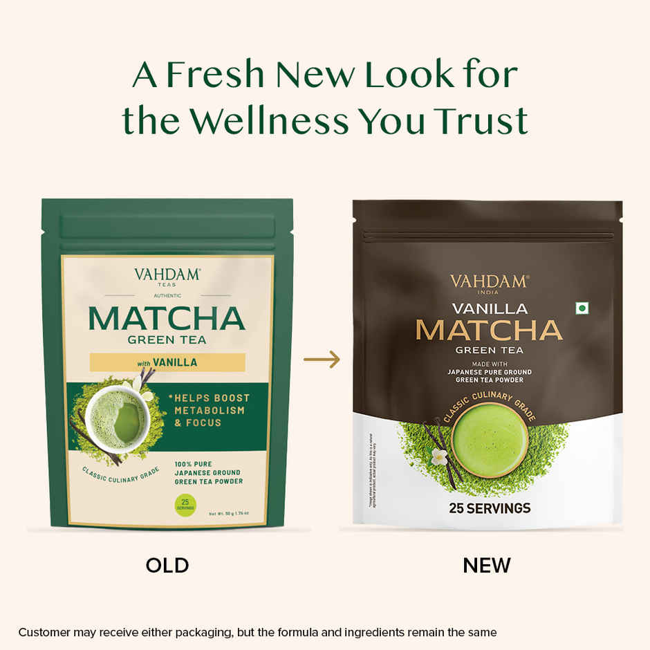 Vahdam Vanilla Matcha Green Tea Powder