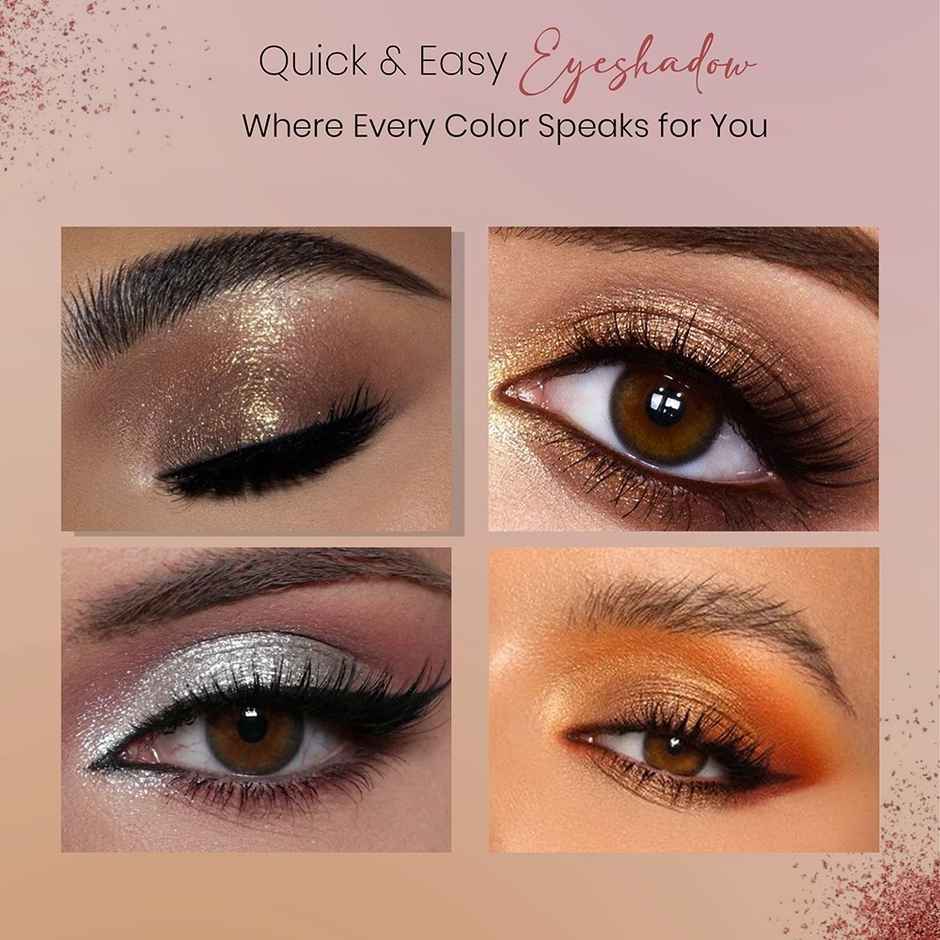 Colors Queen Quick & Easy Eyeshadow Palette | 30 Multi | with Brush | Multicolor | 01
