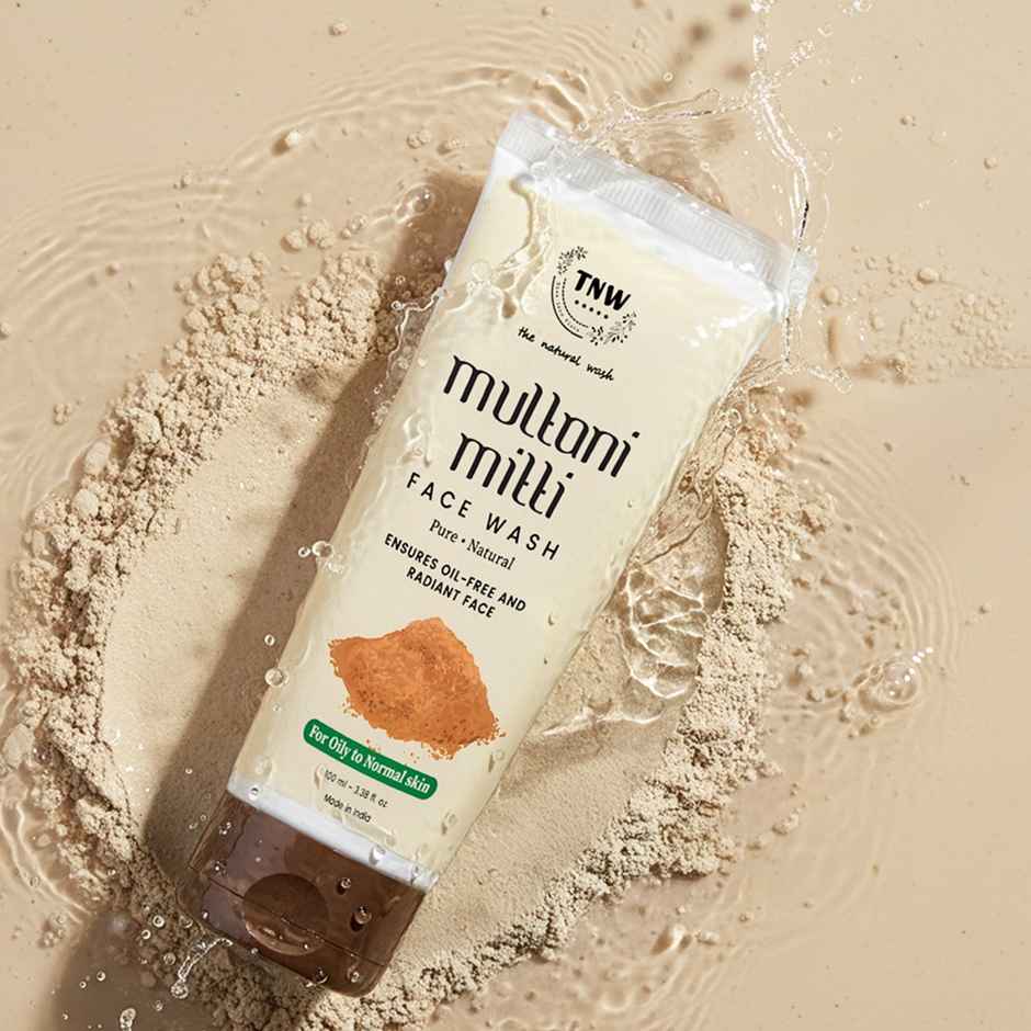 TNW The Natural Wash Multani Mitti Face Wash for Removing Pigmentation, Controls Acne & Excess Oil