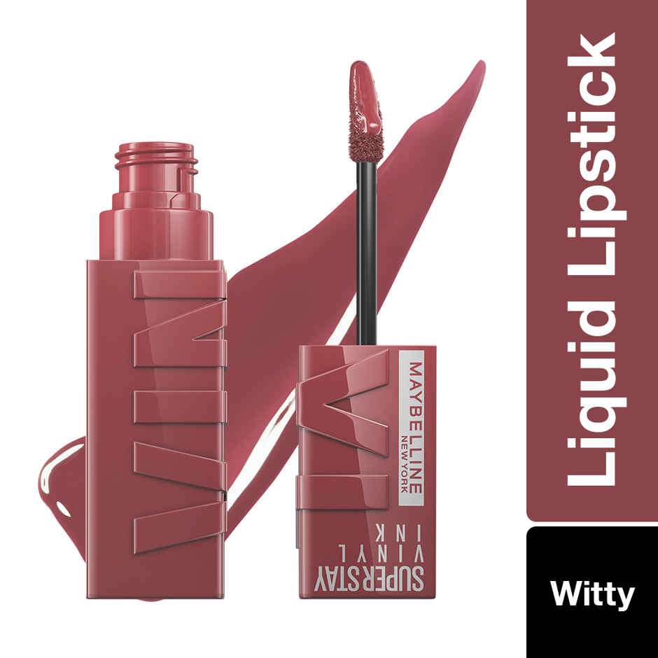 Maybelline New York Superstay Vinyl Ink Liquid Lipstick - Witty | Paraben Free