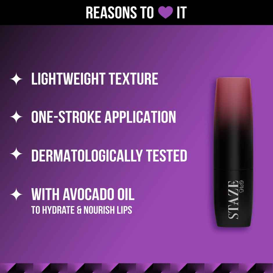Staze 3 in 1 Transferproof Matte Lipstick | 05 Truffle Blush