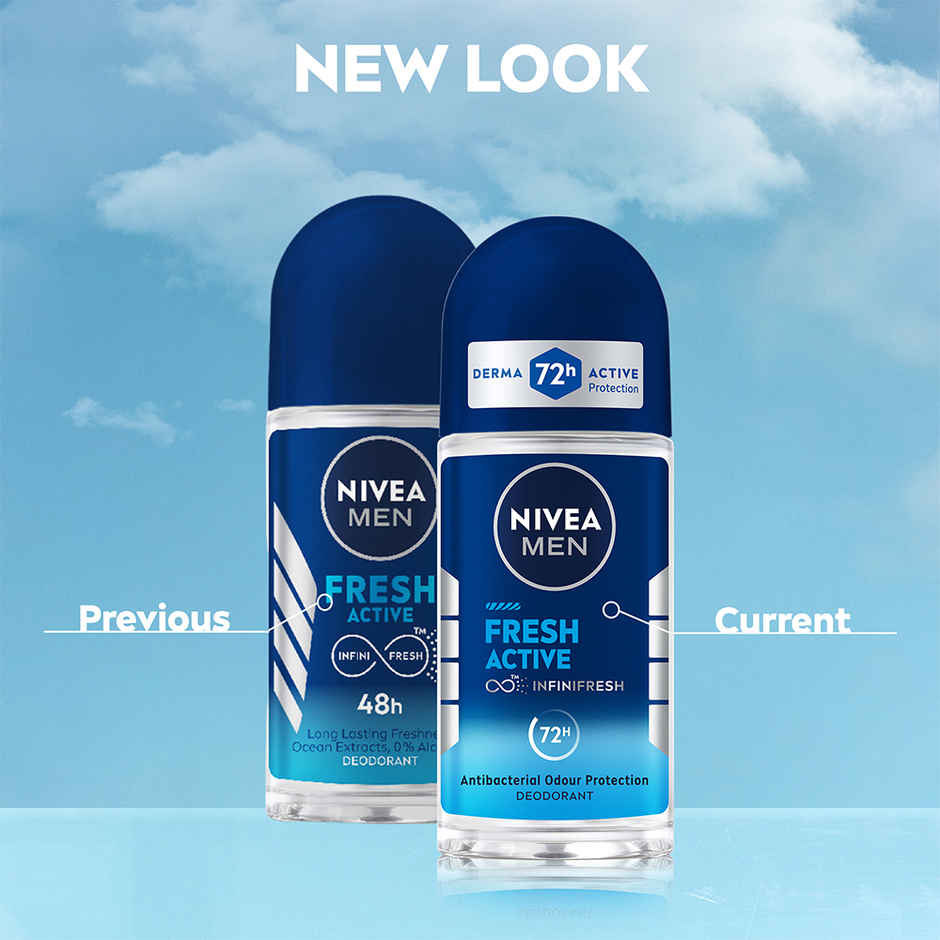 Nivea Fresh Active Underarm Roll On 72h Protection