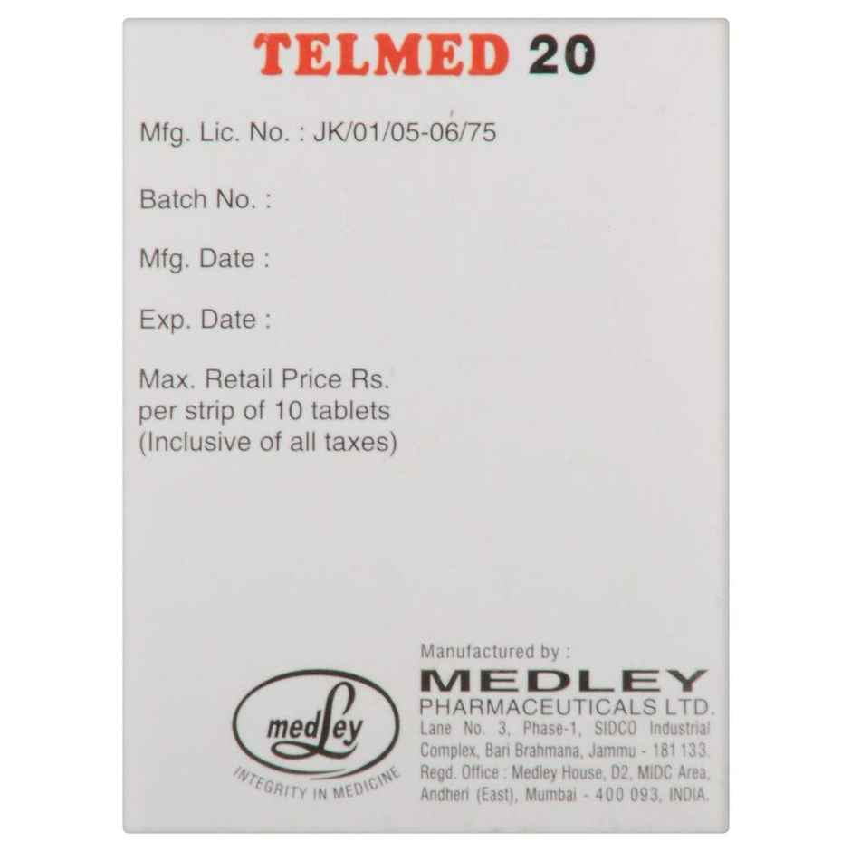 Telmed 20 Tablet