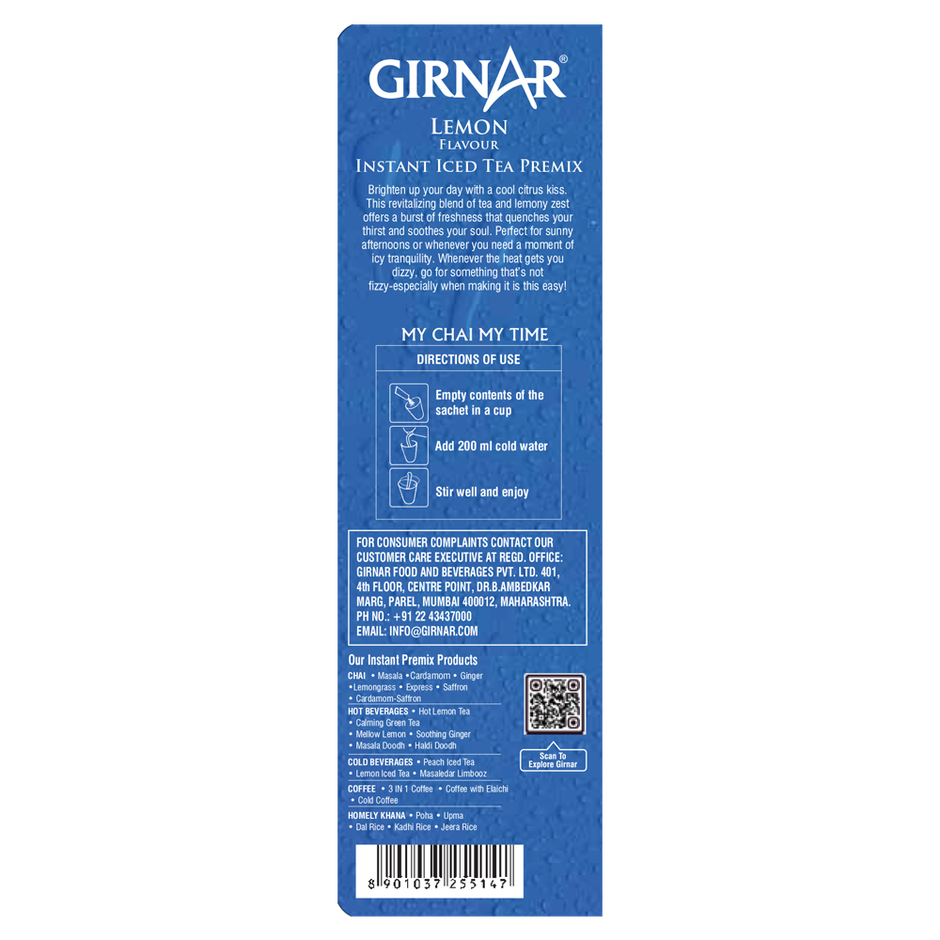 Girnar Lemon Iced Tea Instant Premix