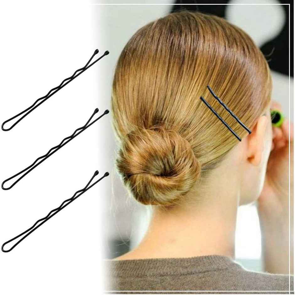 Beautiliss Professional Bobby Hair Pins Small with Storage box Thick Black Ball tip Metal