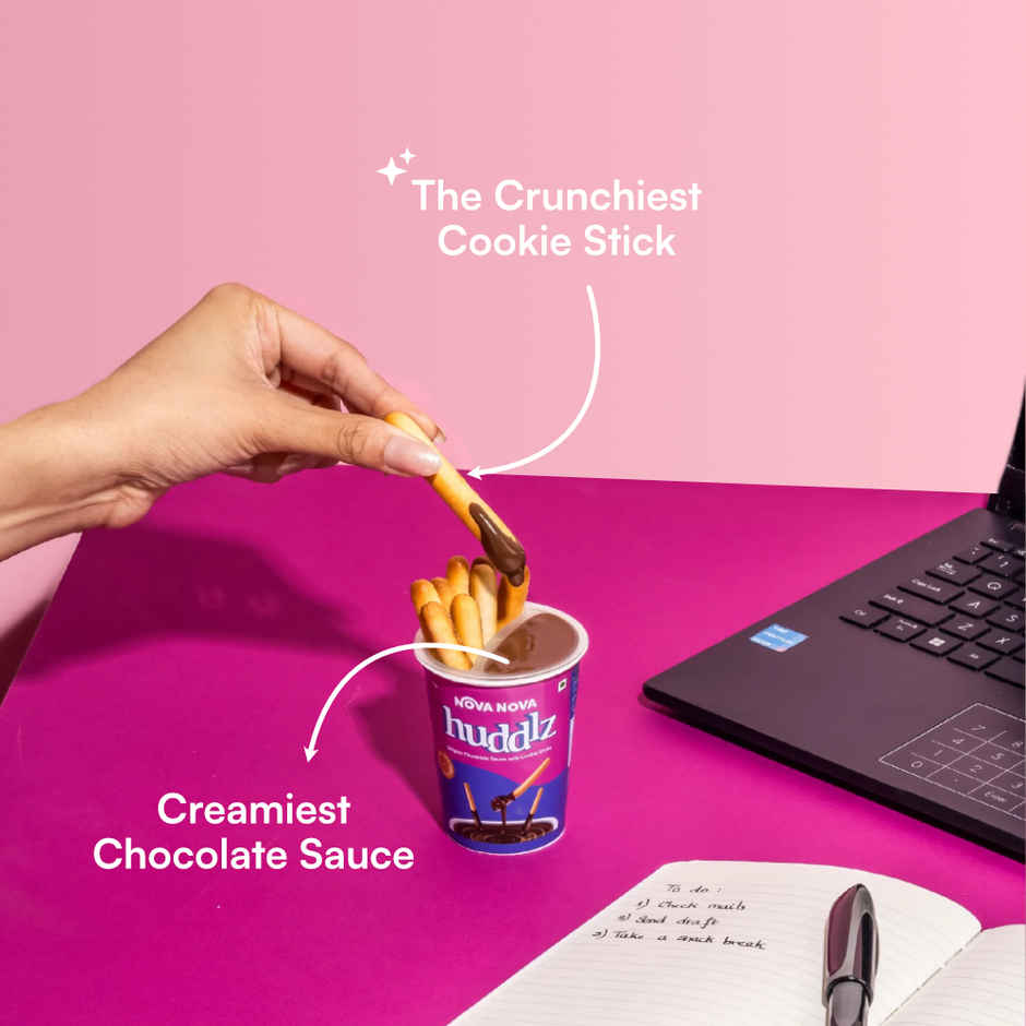 Nova Nova Huddlz- Cookie Sticks And Chocolate Dip