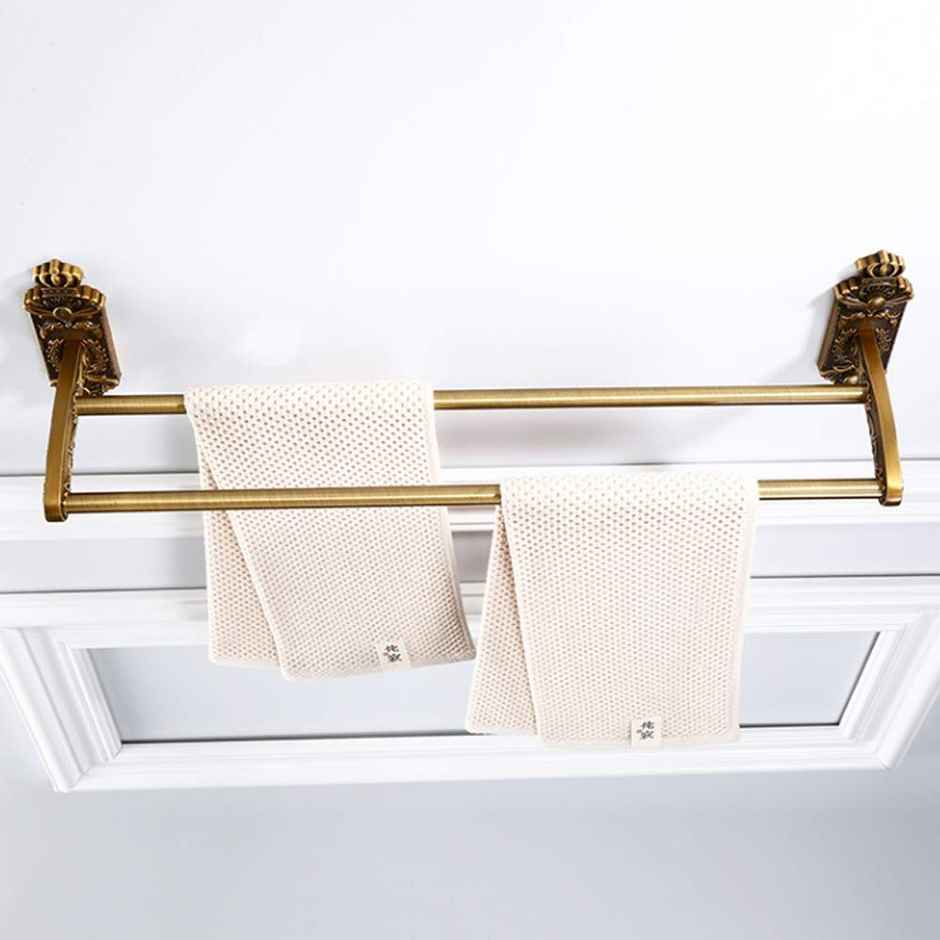 Plantex 24 inch Antique Aluminum Towel Rack | Wall Mount | Bathroom