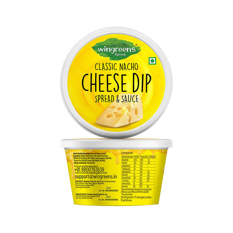 Wingreens Farms Classic Nacho Cheese Dip | Nachos Dip | Cheese Spread
