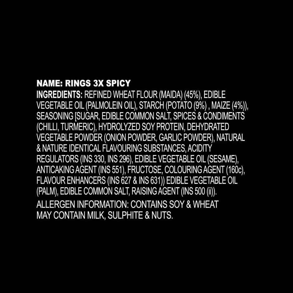 Orion K Snack Rings 3X Spicy(70gms) & Korean Nongshim Shin Red Super Spicy(120gms) Combo