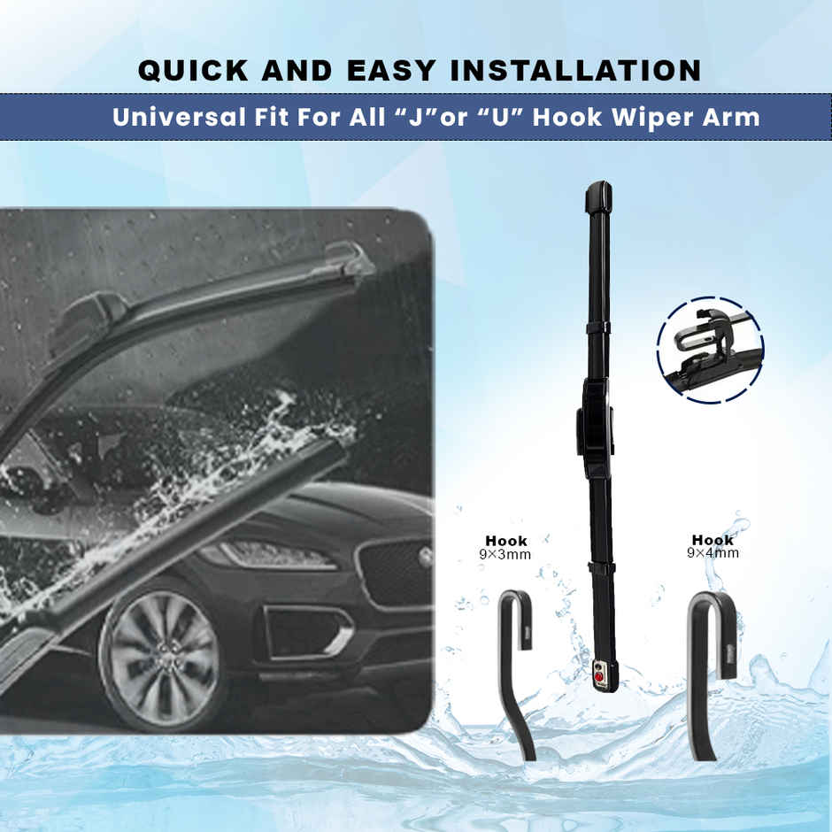Potauto Mattu 24" Premium Car Wiper Blade | High Performance Smart Wiperblade With Wear Indicator