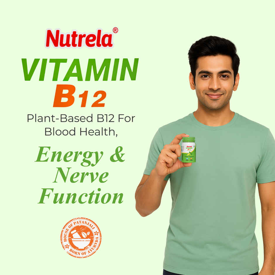 Patanjali Nutrela Vitamin B12 Natural Capsules
