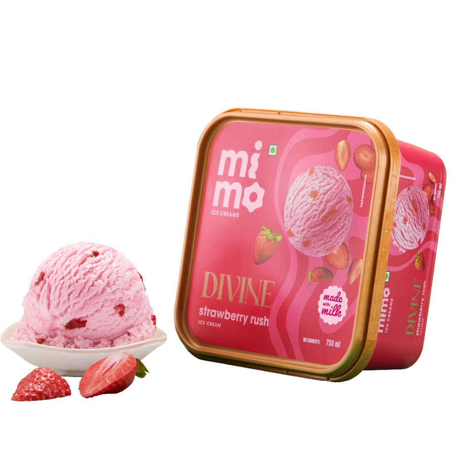 Mimo Strawberry Rush Divine Ice Cream Tub