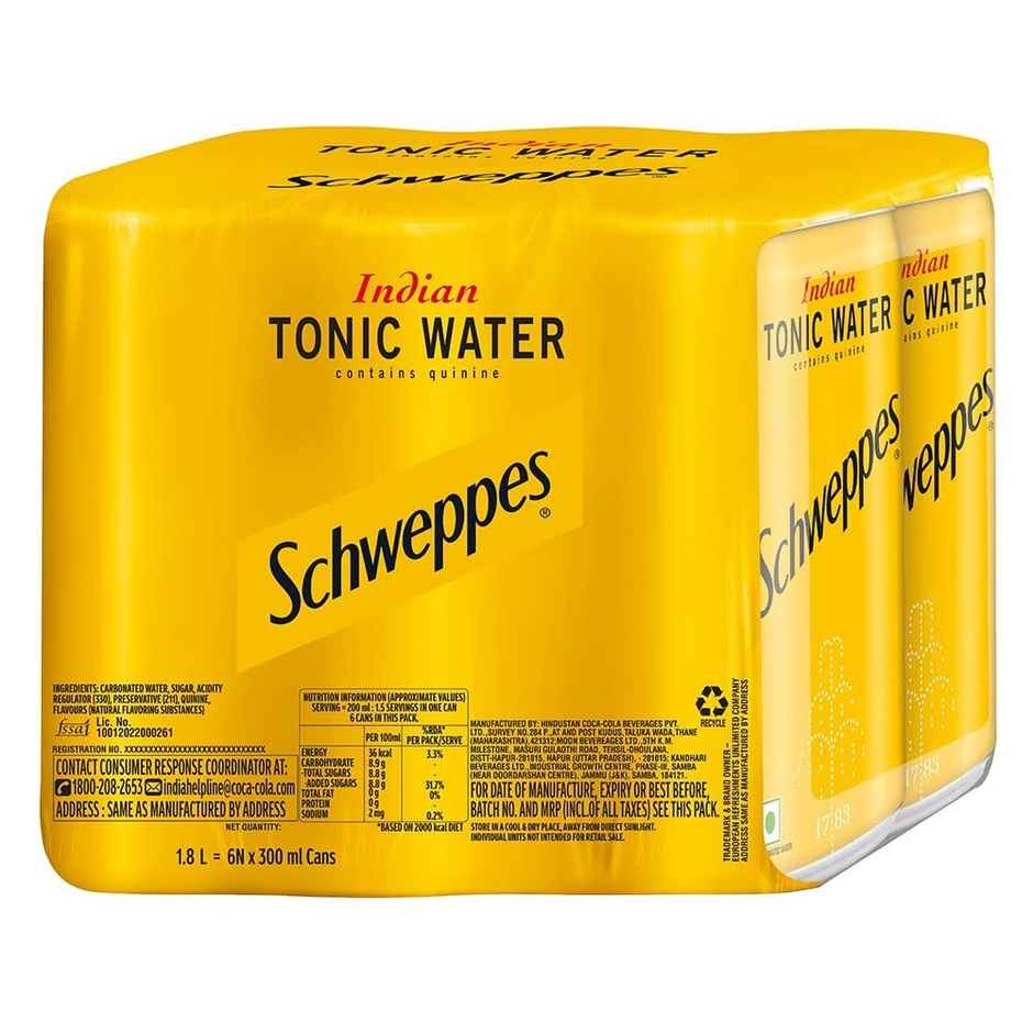 Schweppes Tonic Water | Carbonated Beverage