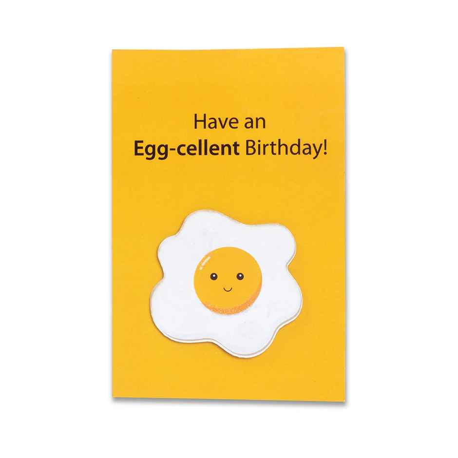 Itsy Bitsy 3d Greeting Card & Envelope Eggcellent Birthday 4 x 6 Inch Approx 2 Pc Lb