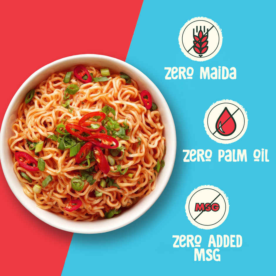 WickedGud Whole Wheat Curry Noodles | No Maida | No Palm Oil | Source of Protein