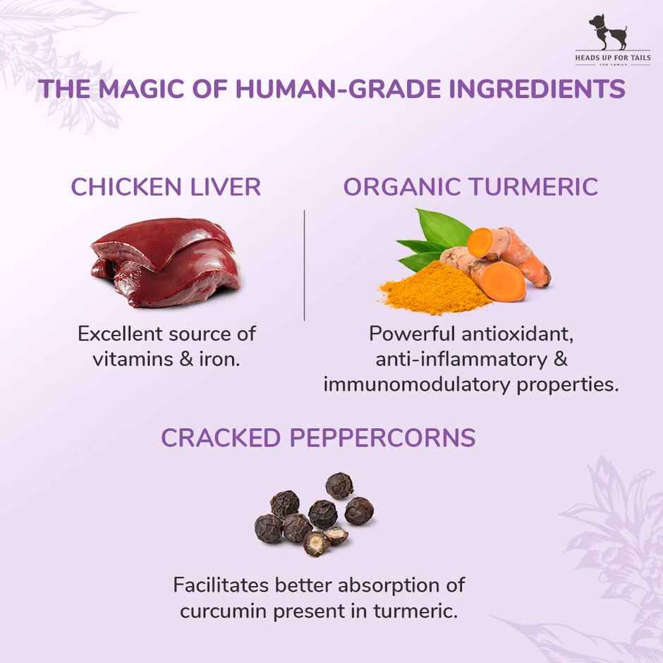 HUFT Sara's Chicken Liver Jerky With  TurmericPacket Combo