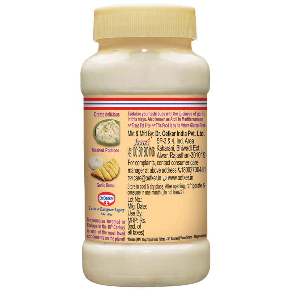 Dr. Oetker FunFoods Garlic Mayonnaise