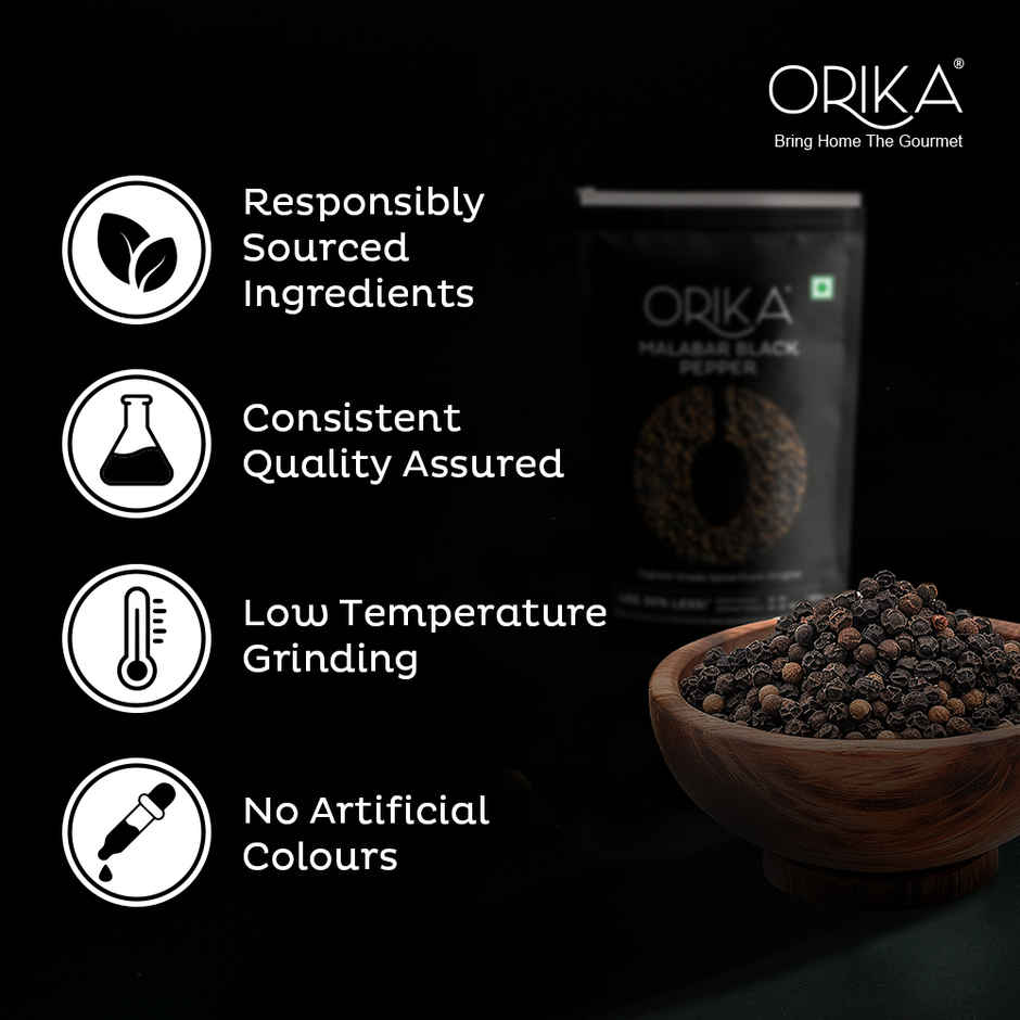 Orika Malabar Black Pepper Powder | Kaali Mirch Powder