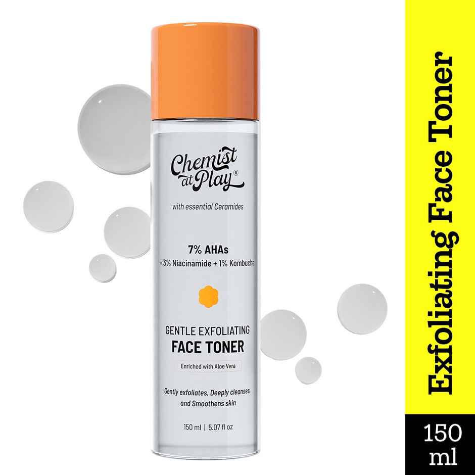 Chemist at Play Gentle Exfoliating Face Toner - Glycolic & Mandelic Acid, Niacinamide & Kombucha