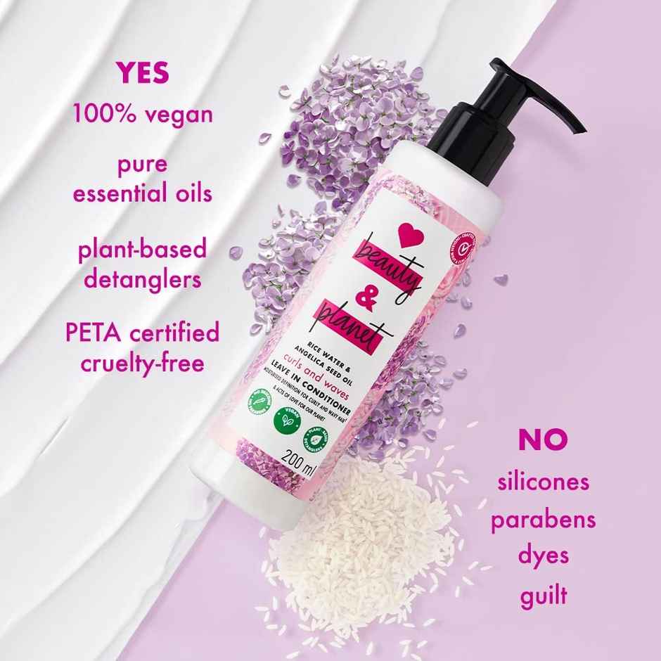 Love Beauty And Planet Rice Water & Angelica Seed Oil Silicone Free Leave-In Conditioner
