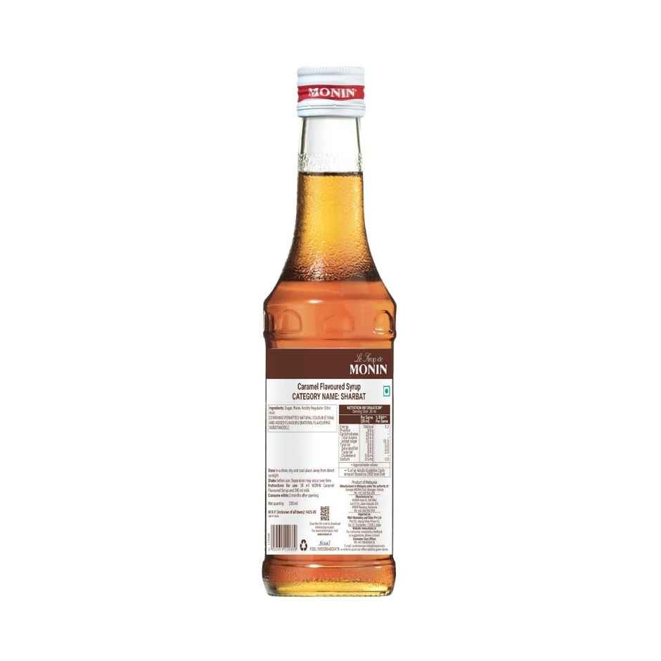 Monin Caramel Syrup For Coffee,Shakes And Mocktails