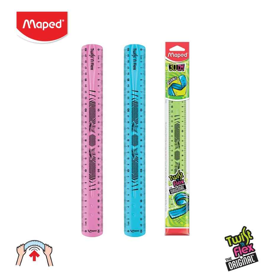 Maped Twist & Flex Ruler | Assorted - 30 cm
