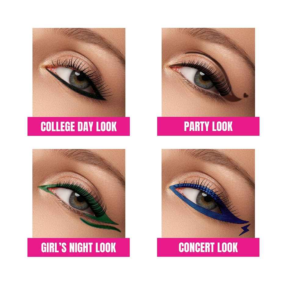 Elle 18 Eyedrama Kajal Bold Black