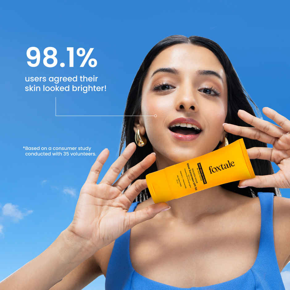 Foxtale Glow Sunscreen SPF50 PA++++ In-Vivo Tested