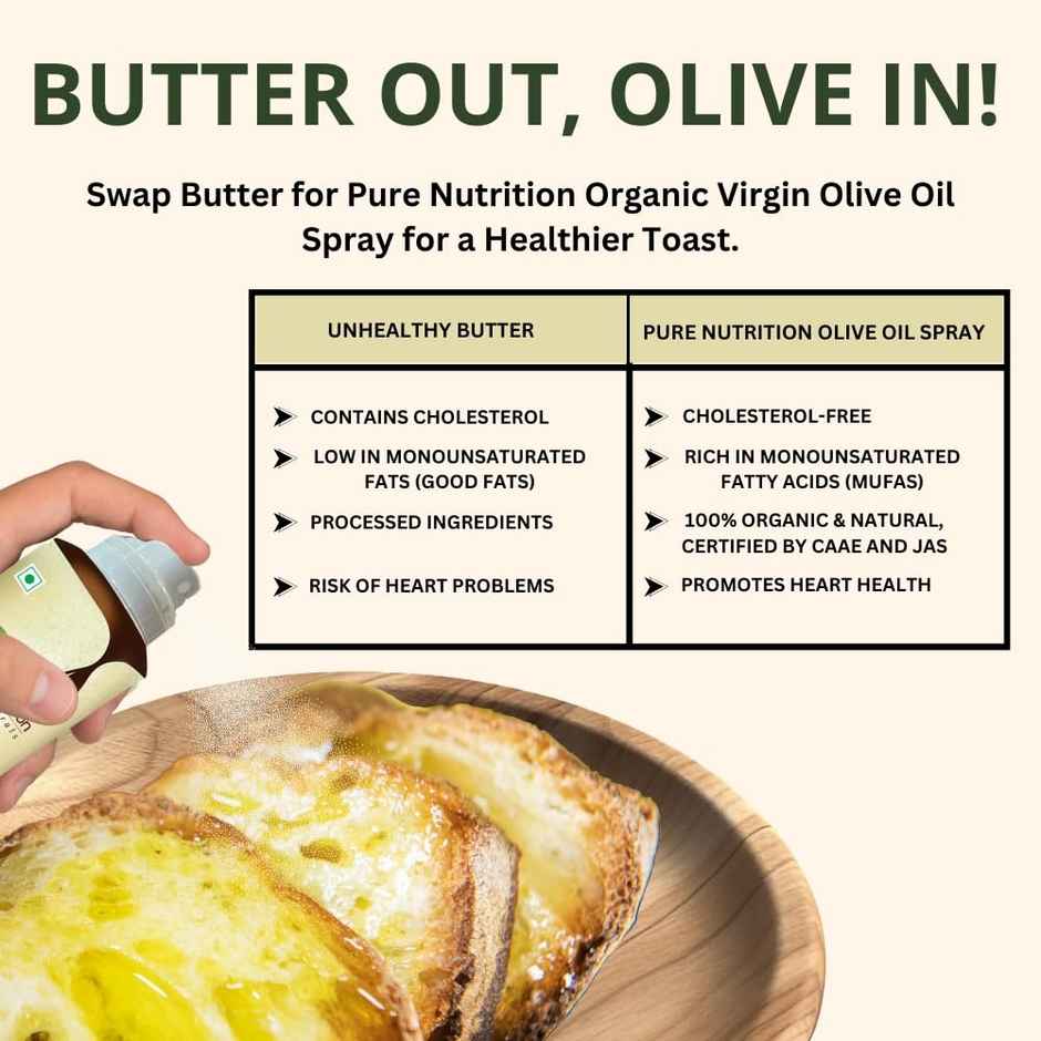 Pure Nutrition Olive Oil | Light Refined | Everyday Cooking Essentials