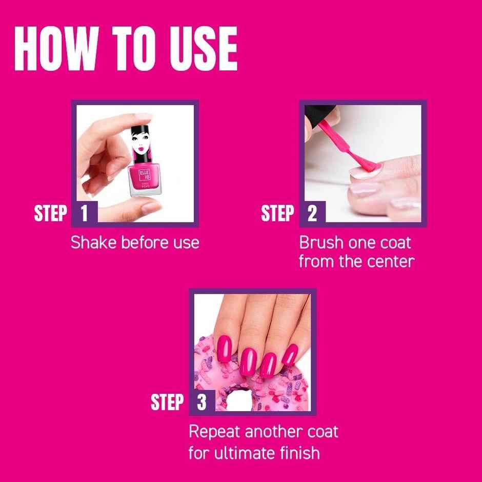 Elle 18 Nail Pops Nail Color | Shade 02 | Long Lasting Shine