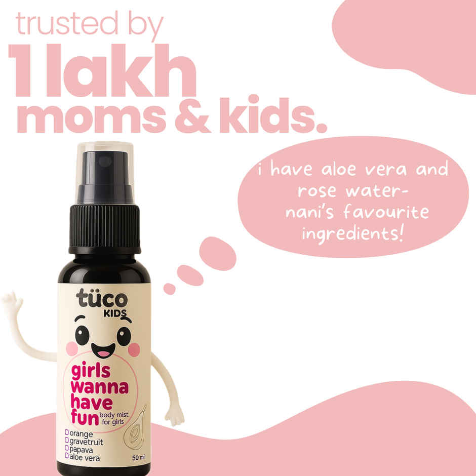 Tuco Kids Girls Body Mist- Girls Wanna Have Fun!