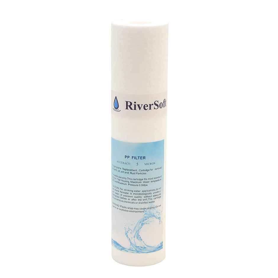 Riversoft Sp-10 Ro Prefilter Spun Cartridge (1 Pieces, White, 10 Inch, Pp)