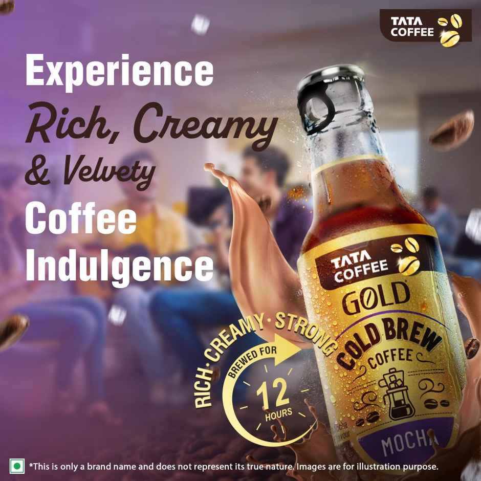 Tata Cold Brew Coffee, Mocha Iced Coffee, Rich & Creamy, Ready to Drink