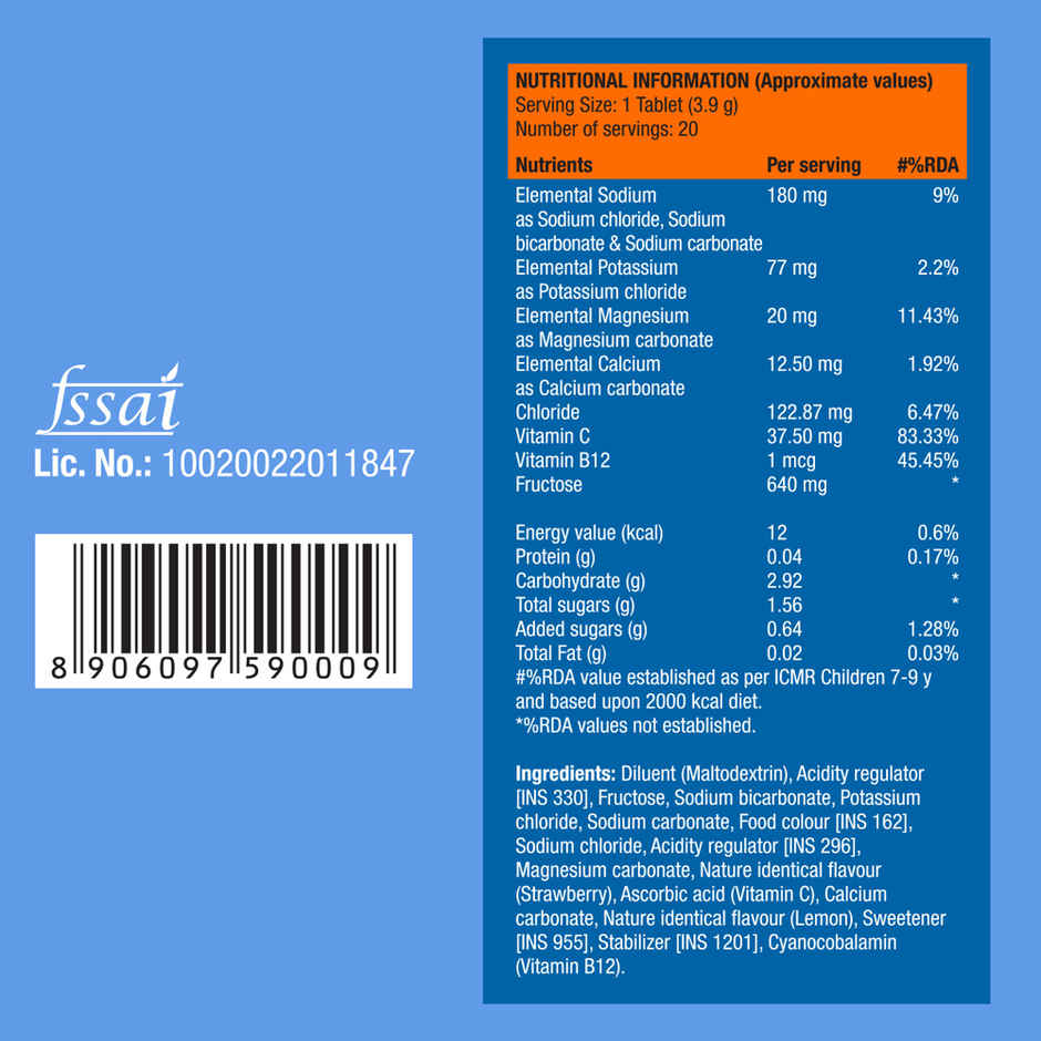 Fast&Up Reload Energy Drink Low Sugar Electrolyte - Berry Flavour