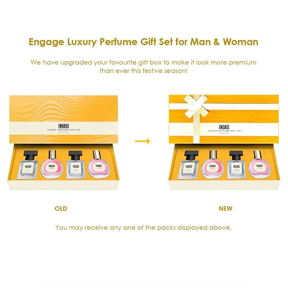 Engage Gift Assorted Luxury Perfume Set for Women |4 Unique EDPs| Long Lasting |Travel Size