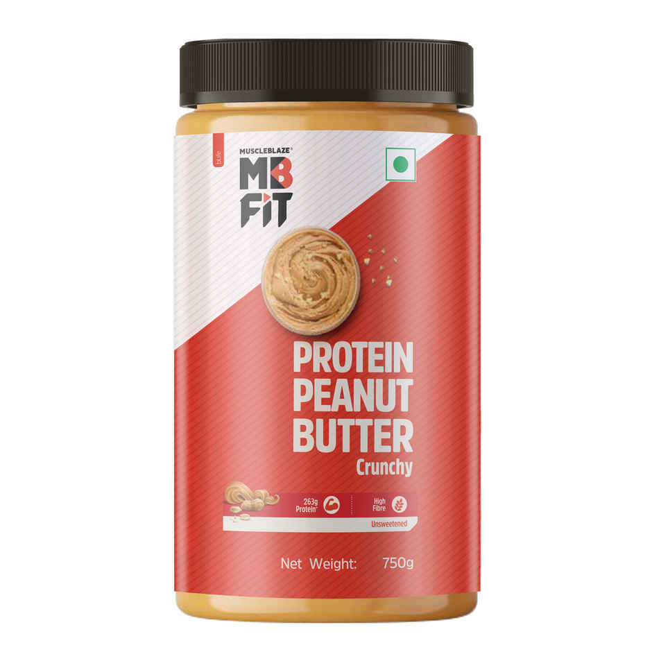 MuscleBlaze High Protein Natural Peanut Butter (Crunchy)