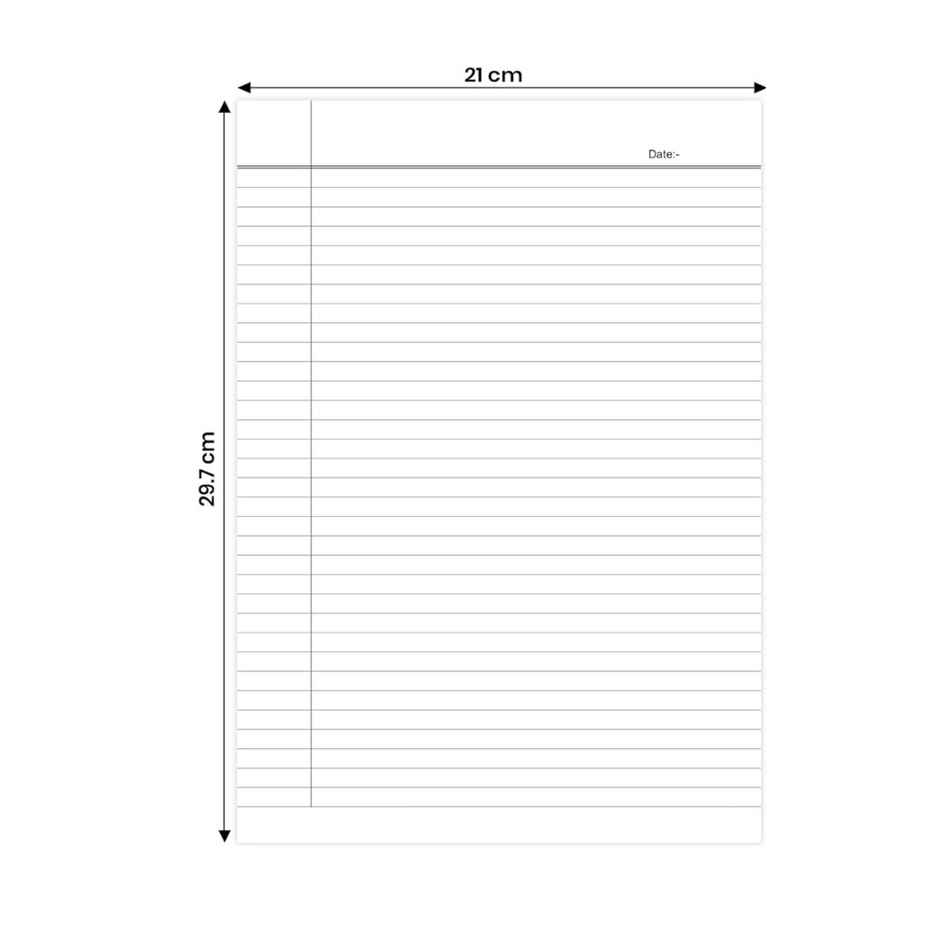 SE7EN Single Side Ruled A4 Sheets | White