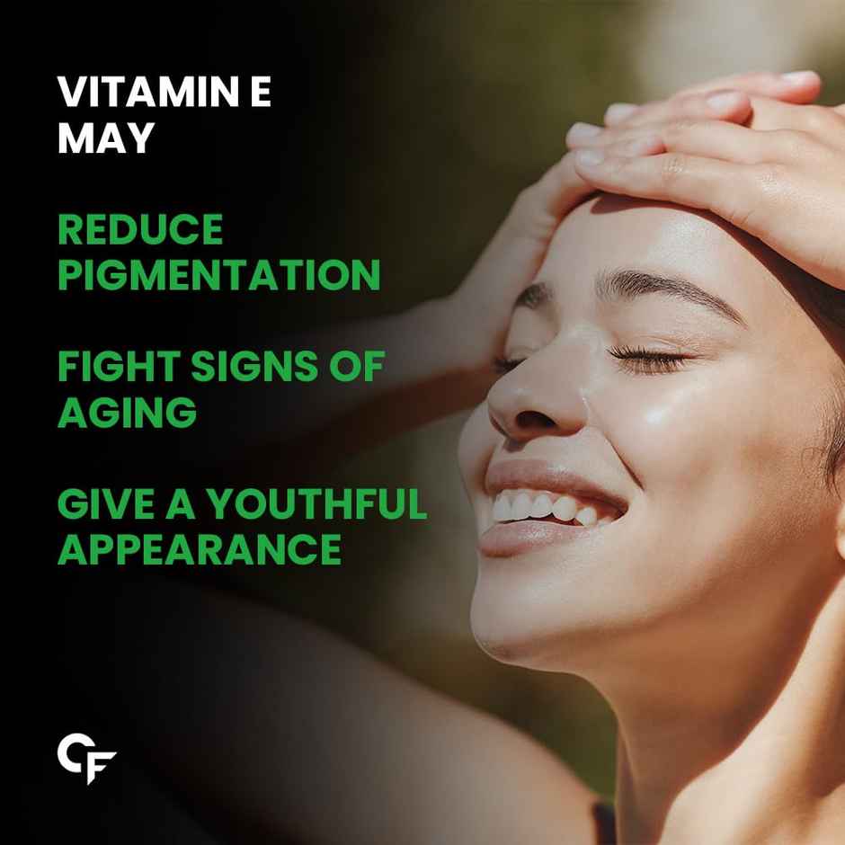 Carbamide Forte 400mg Vitamin E Capsules for Face and Hair with Vitamin E Oil- 120 Capsules