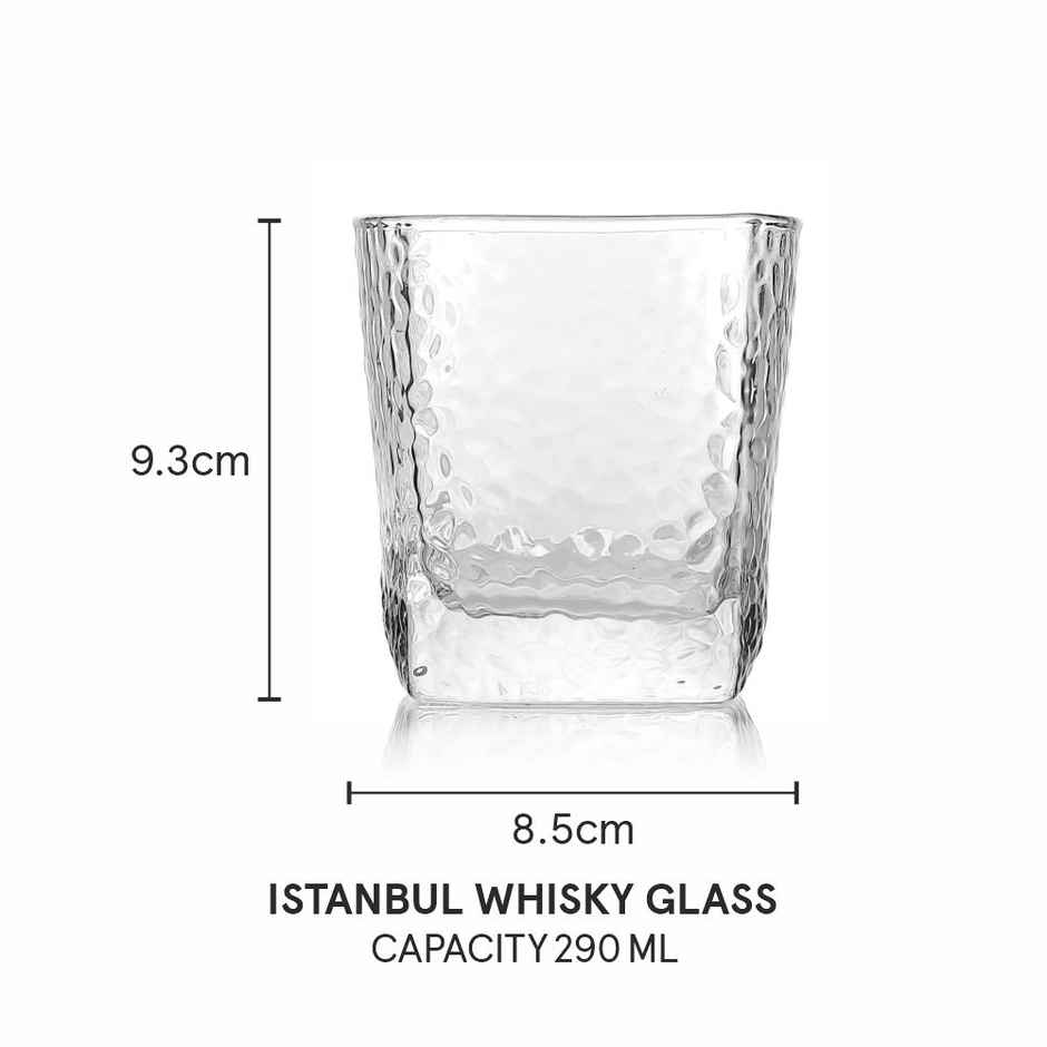 Sanjeev Kapoor Skb3776 Istanbul Whisky Glass With Gift Box | 330 Ml