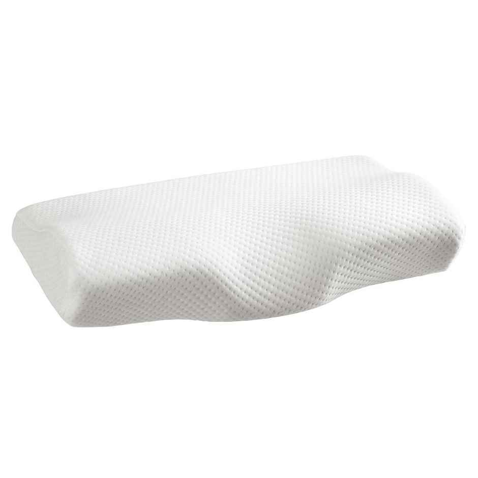 Wakefit Orthopedic Cervical Pillow Large (23x15 x4 Inches) Machine Washable Cover | White