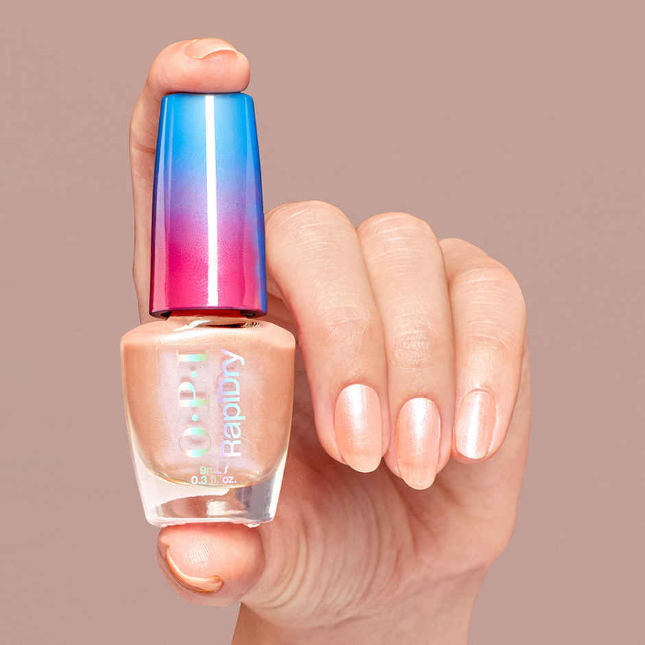 OPI Rapidry Nail Polish All Touchy Feely Soft Orange Quick Dry Smudge Proof