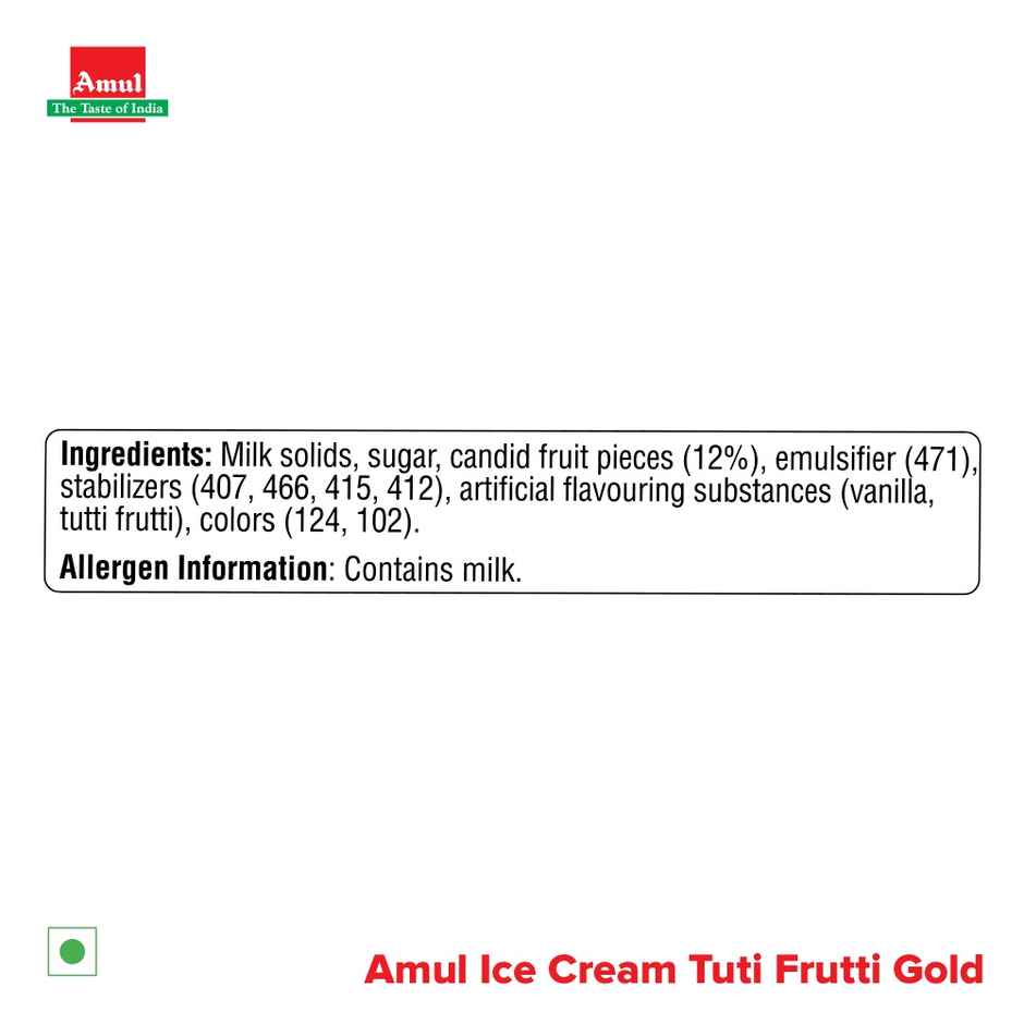 Amul Tutti Frutti Gold Ice Cream Tub