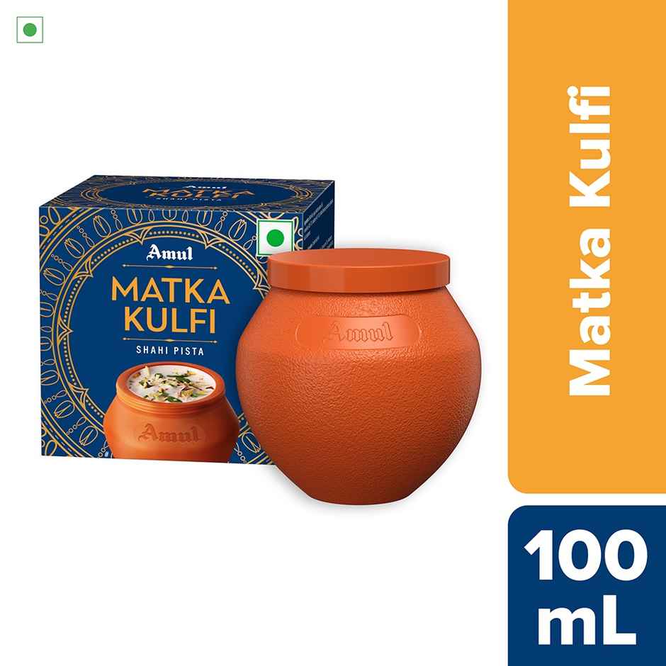 Amul Matka Kulfi Pista Ice Cream Cup