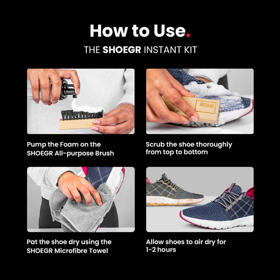 SHOEGR Instant Pro Shoe Cleaning Kit