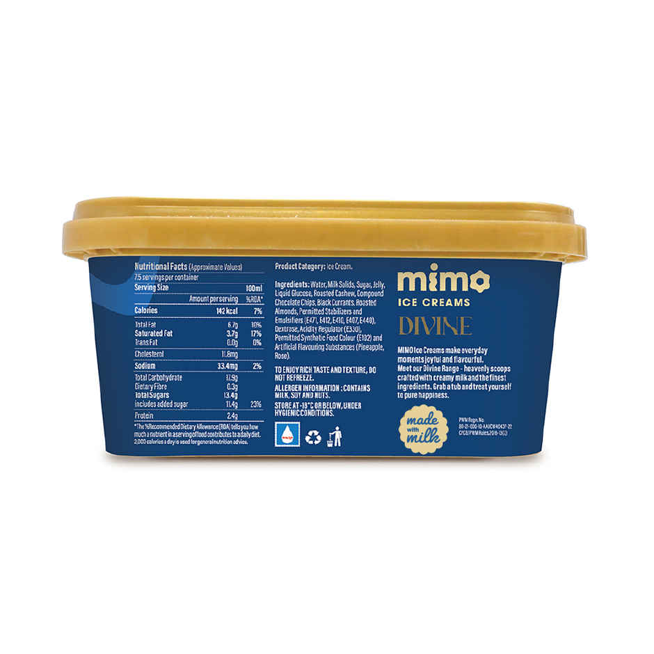 Mimo Classic American Nuts Divine Ice Cream Tub