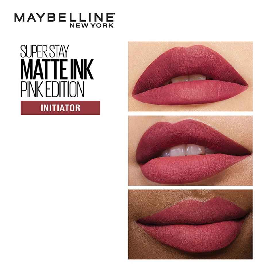Maybelline New York Super Stay Matte Ink Liquid Lipstick X Pinks Edition | 170 Initiator