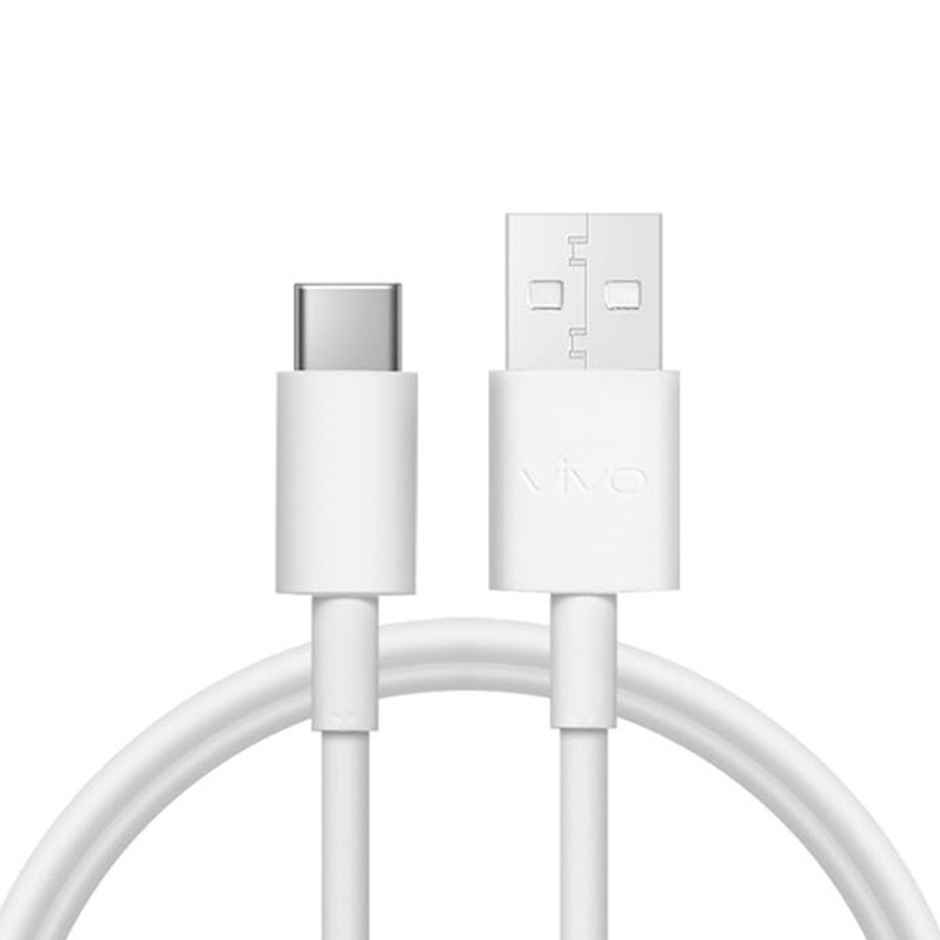 Sounce 80W USB Type-C Charging Cable for Vivo & Iqoo | Fast Charging | Data Sync | 5G - White
